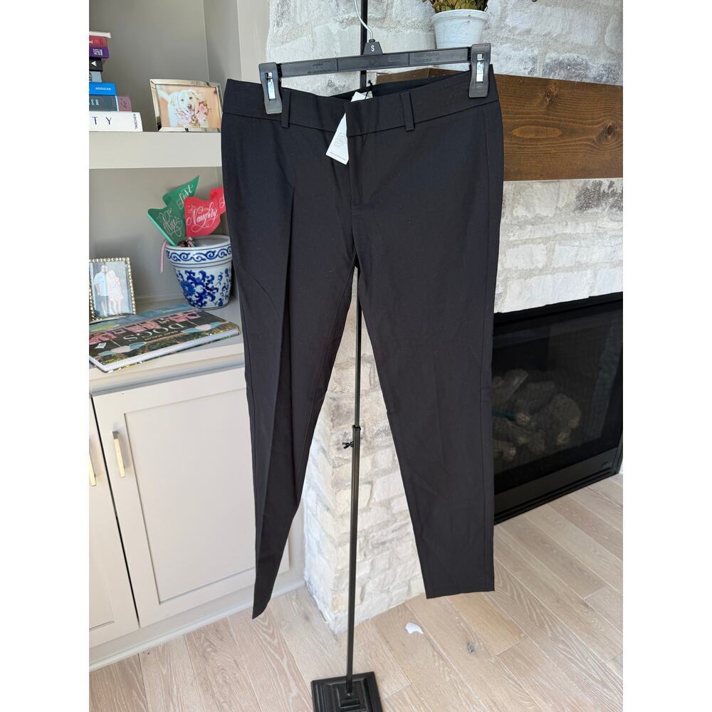 ECRU Women's Black Straight Leg High Waisted Flat Pants Size 2